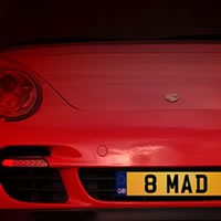 8 MAD Number Plate